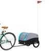 vidaXL Bike Trailer Black and Blue 30 kg Iron