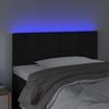 vidaXL LED Headboard Black 100 cm Velvet