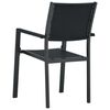 vidaXL Garden Chairs 2 pcs Black Plastic Rattan Look