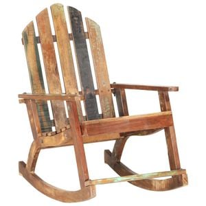 vidaXL Garden Rocking Chair | Multicolour | Solid reclaimed wood | Standard