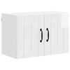 vidaXL Wall Cabinet LUCCA High Gloss White 60 x 31 x 40 cm