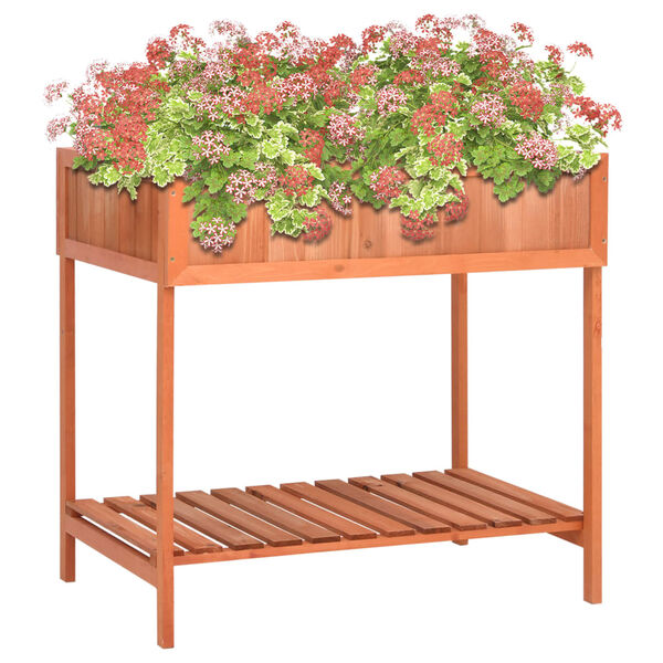 vidaXL Herb Planter 80x60x80 cm Solid Firwood