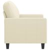 vidaXL Sofa Chair Cream 60 cm Faux Leather