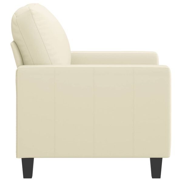 vidaXL Sofa Chair Cream 60 cm Faux Leather