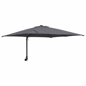 vidaXL Garden Parasol Anthracite and Black 248.5 x 247.5 x 160 cm