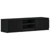 vidaXL TV Cabinet Black Oak 140x40x36 cm Engineered Wood