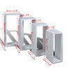 Cuboid shelf set of 4 White