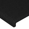 vidaXL Headboards Black 160x5x78/88 cm Fabric