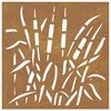 vidaXL Garden Wall Decoration 55x55 cm Corten Steel Grass Design