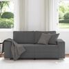 vidaXL Loveseat Sofa Dark Grey 180x77x82 cm Corduroy Fabric