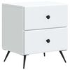vidaXL Bedside Cabinet White 43 x 34.5 x 47.5 cm Engineered Wood