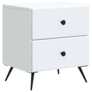 vidaXL Bedside Cabinet White 43 x 34.5 x 47.5 cm Engineered Wood