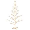 vidaXL Wooden Christmas Tree with Stand Natural 180 cm Solid pine wood