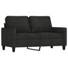 vidaXL 4 Piece Sofa Set with Cushions Black Fabric