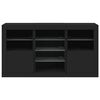 vidaXL Sideboard with LED Lights Black 123x37x67 cm