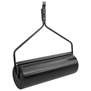 vidaXL Garden Lawn Roller Push Black 63 L Iron