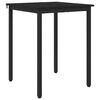 vidaXL Dining Tables 60 x 60 x 75 cm Engineered Wood Black Oak Square