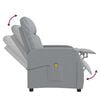 vidaXL Massage Chair Light Grey Fabric