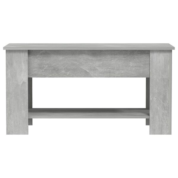 vidaXL Coffee Table Concrete Grey 101x49x52 cm Engineered Wood