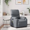 vidaXL Massage Recliner Chair Grey Faux Leather