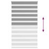 vidaXL Zebra blind 100.9x175 cm Fabric Width 96.7 cm grey