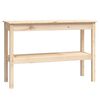 vidaXL Console Table 110x40x75 cm Solid Wood Pine