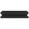 vidaXL Shower Shelf Matt Black 23x6.5x6 cm Brushed 304 Stainless Steel