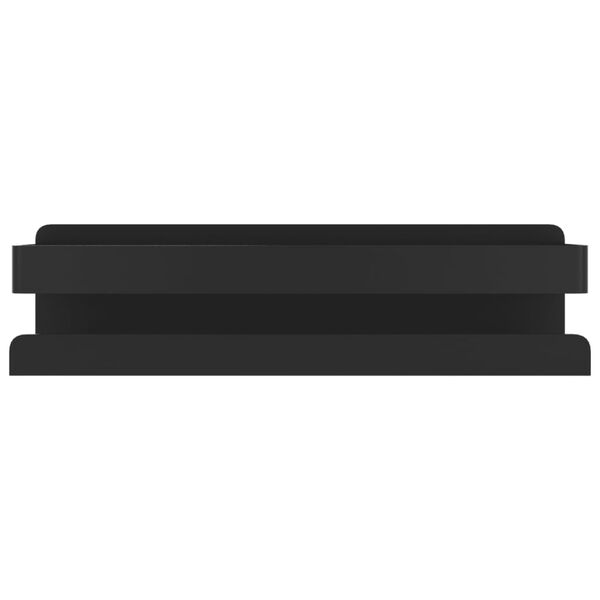 vidaXL Shower Shelf Matt Black 23x6.5x6 cm Brushed 304 Stainless Steel