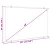vidaXL Projection Screen 60" 16:9