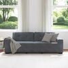 vidaXL 3-Seater Sofa Dark Grey 220x78x80 cm Velvet