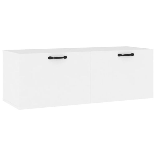 vidaXL Wall Cabinet White 100x36.5x35 cm Engineered Wood