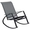 vidaXL Garden Rocking Chairs 2 pcs Textilene Dark Grey