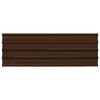 vidaXL Roof Panel 12 pcs Brown 129 x 45 cm Galvanised steel