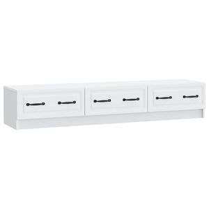 vidaXL TV Cabinet with Drawer White 147 x 34.5 x 27 cm Engineered Wood