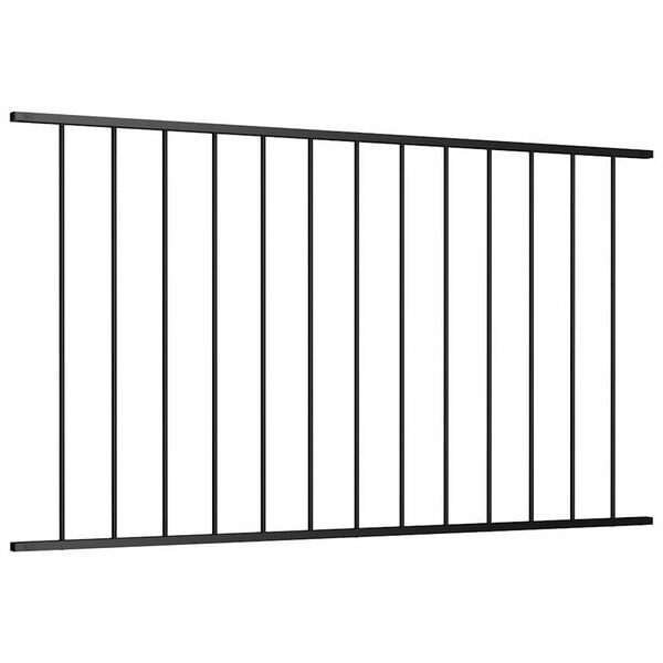 vidaXL Fence Panel Woerden Powder-coated Steel 1.7x1 m Black