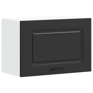 vidaXL Kitchen Wall Cabinet "Kalmar" Black Engineered Wood