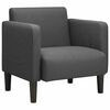 vidaXL Sofa Chair with Armrests Dark Grey 54 cm Corduroy Fabric