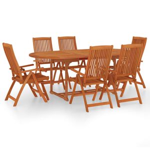 vidaXL Garden Dining Set | Reddish-brown