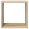vidaXL Wall Cube Shelves 4 pcs Sonoma Oak 30x15x30 cm