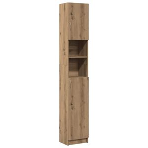 vidaXL Bathroom Cabinet Artisan Oak 32x25,5x190 cm Engineered Wood
