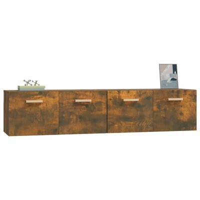 vidaXL Wall Cabinets 2 pcs Smoked Oak 80x35x36.5 cm Engineered Wood