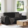 vidaXL 2-Seater Sofa Black 180x78x84 cm Velvet