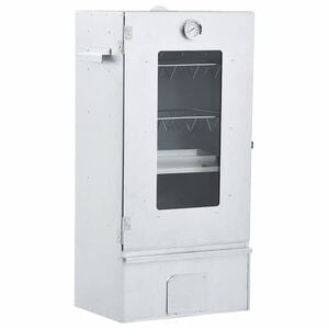 vidaXL BBQ Oven Smoker with 1kg Wood Chips 44.5x29x83 cm