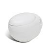 vidaXL Wall Hung Toilet White Unique Egg Design
