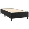 vidaXL Box Spring Bed with Mattress Black 106x203 cm King Single Size Faux Leather