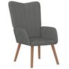 vidaXL Relaxing Chair Dark Grey Velvet