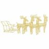 vidaXL Reindeers & Sleigh Christmas Decoration 280x28x55 cm Acrylic