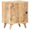 vidaXL Carved Bedside Cabinet 40x30x50 cm Solid Mango Wood