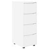 vidaXL Storage Cabinet 40 x 48 x 105 cm Engineered Wood White