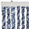 vidaXL Insect Curtain Blue, White and Silver 100x220 cm Chenille